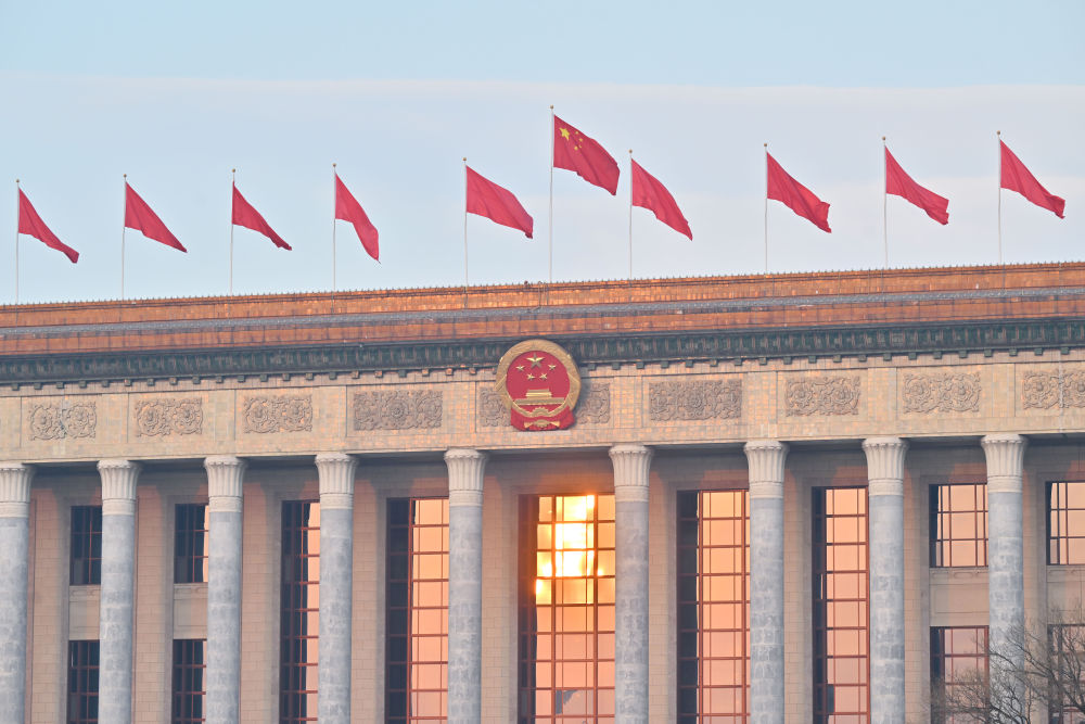 2025年3月5日上午，第十四届全国人民代表大会第三次会议在北京人民大会堂开幕。新华社记者 岳月伟 摄.jpeg