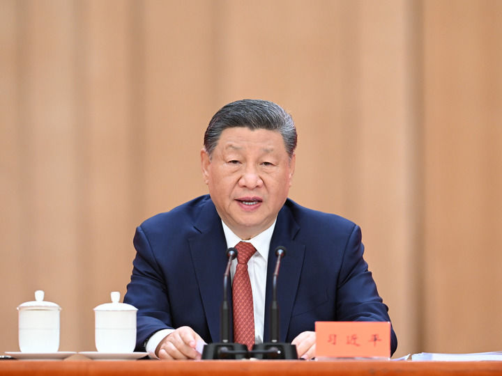中共中央总书记、国家主席、中央军委主席习近平出席大会并发表重要讲话。新华社记者 燕雁 摄.jpg